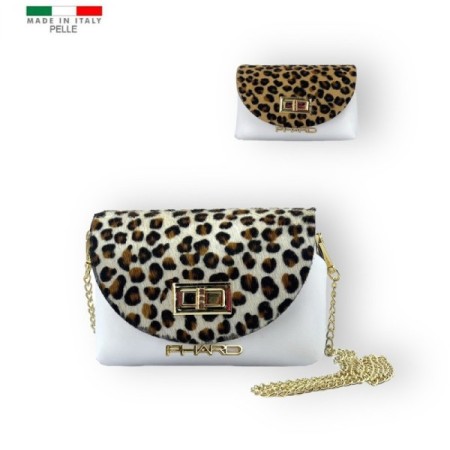 Borsa donna clutch pochette cavallino PHARD